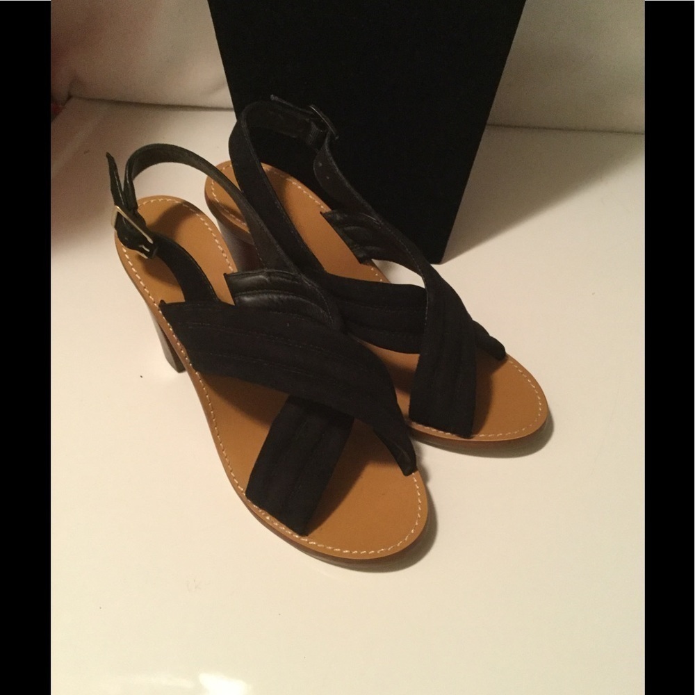 J.Crew Beautiful tick heels sandal